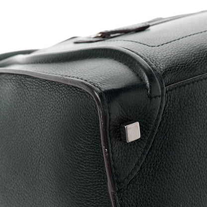Celine Drummed Calfskin Mini Luggage Black 12 of 13