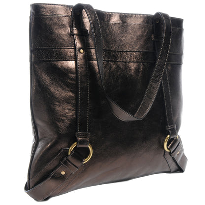 Burberry Leather Flat Portrait Tote Bronze 3 of 7
