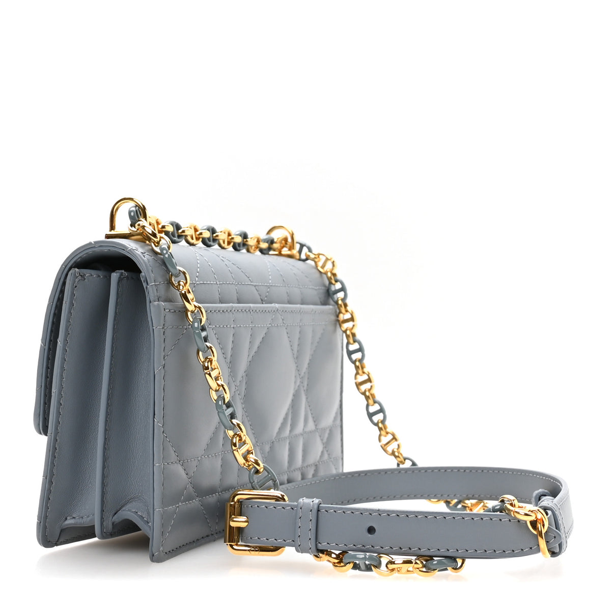 Christian Dior Lambskin Cannage Mini Miss Caro Bag Cloud Blue 2 of 10