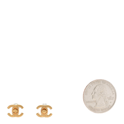 Chanel Metal CC Turnlock Earrings Gold 2 of 6