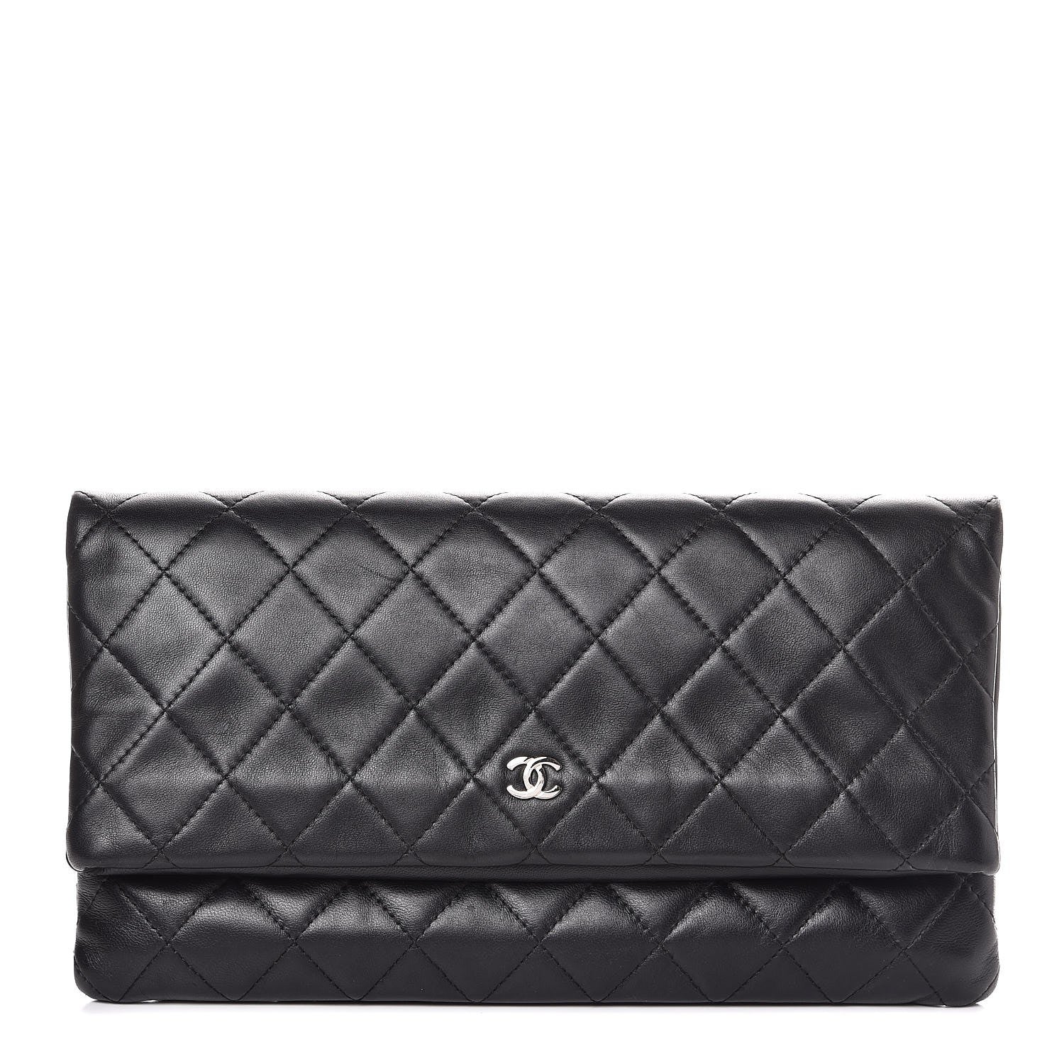 Chanel Lambskin Quilted CC Beauty Clutch Black 1 of 9