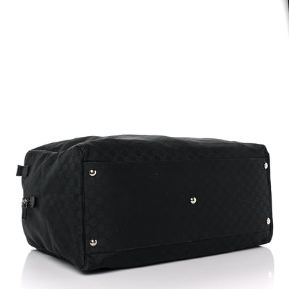 Gucci Denim Monogram Large Duffle Black 3 of 9