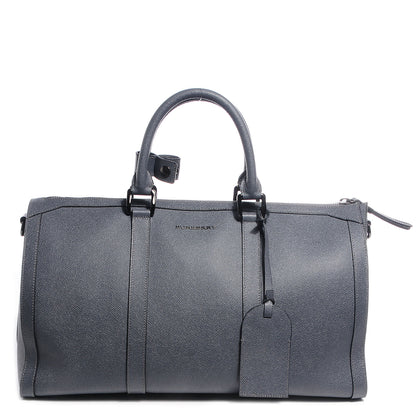 Burberry London Leather Boston Holdall 45 Mid Grey Melange 10 of 10