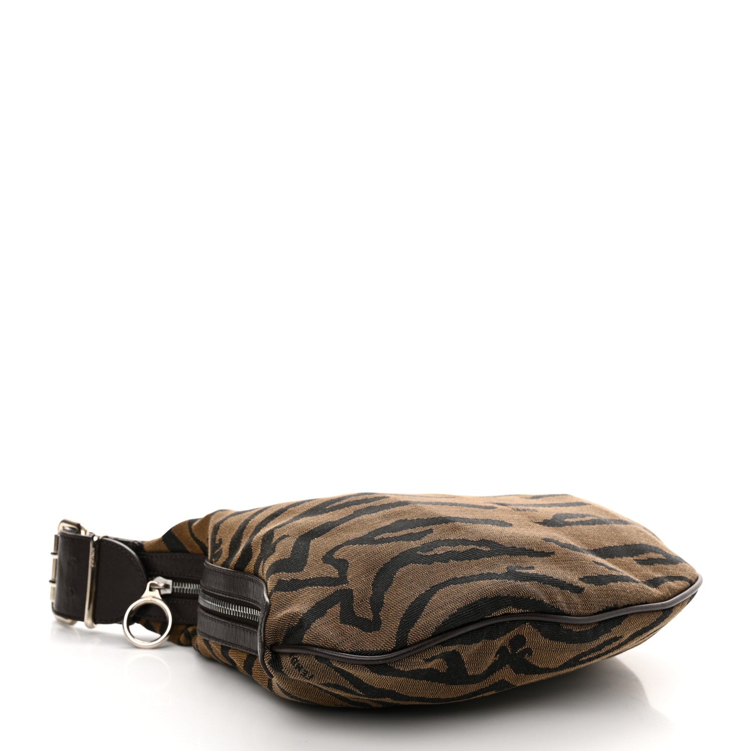 Fendi Canvas Tiger Print Oyster Brown 4 of 13