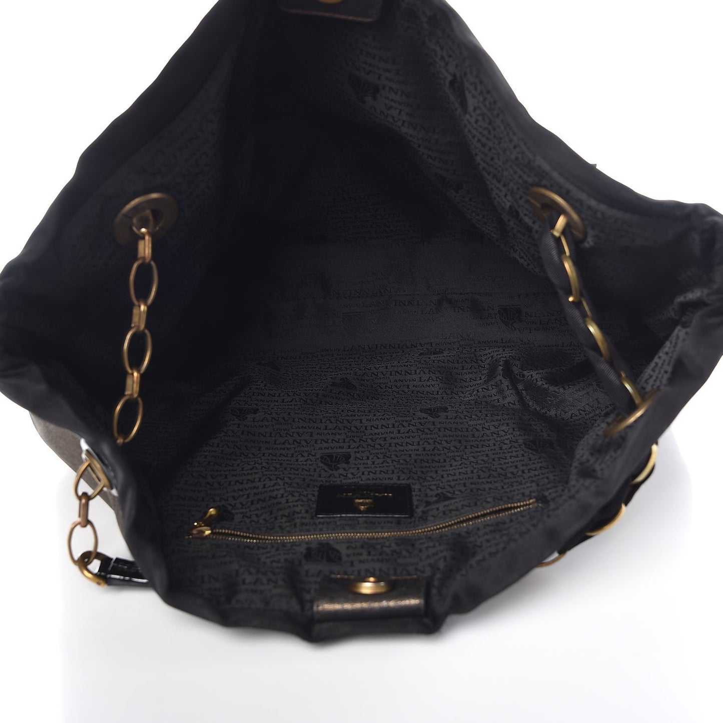 Metallic Lambskin Quilted Amalia Cabas Tote
