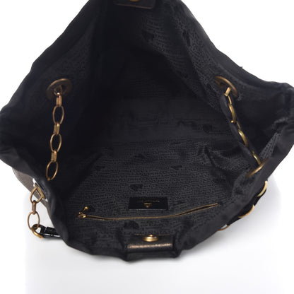 Lanvin Metallic Lambskin Quilted Amalia Cabas Tote 5 of 9