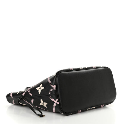 Louis Vuitton Empreinte Monogram Giant Broderies Neverfull MM Black 4 of 9