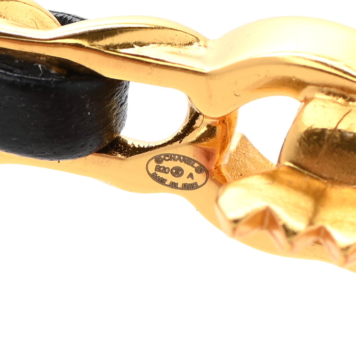 Chanel Crystal Lambskin CC More Is More Hair Clip Black Gold 3 of 3