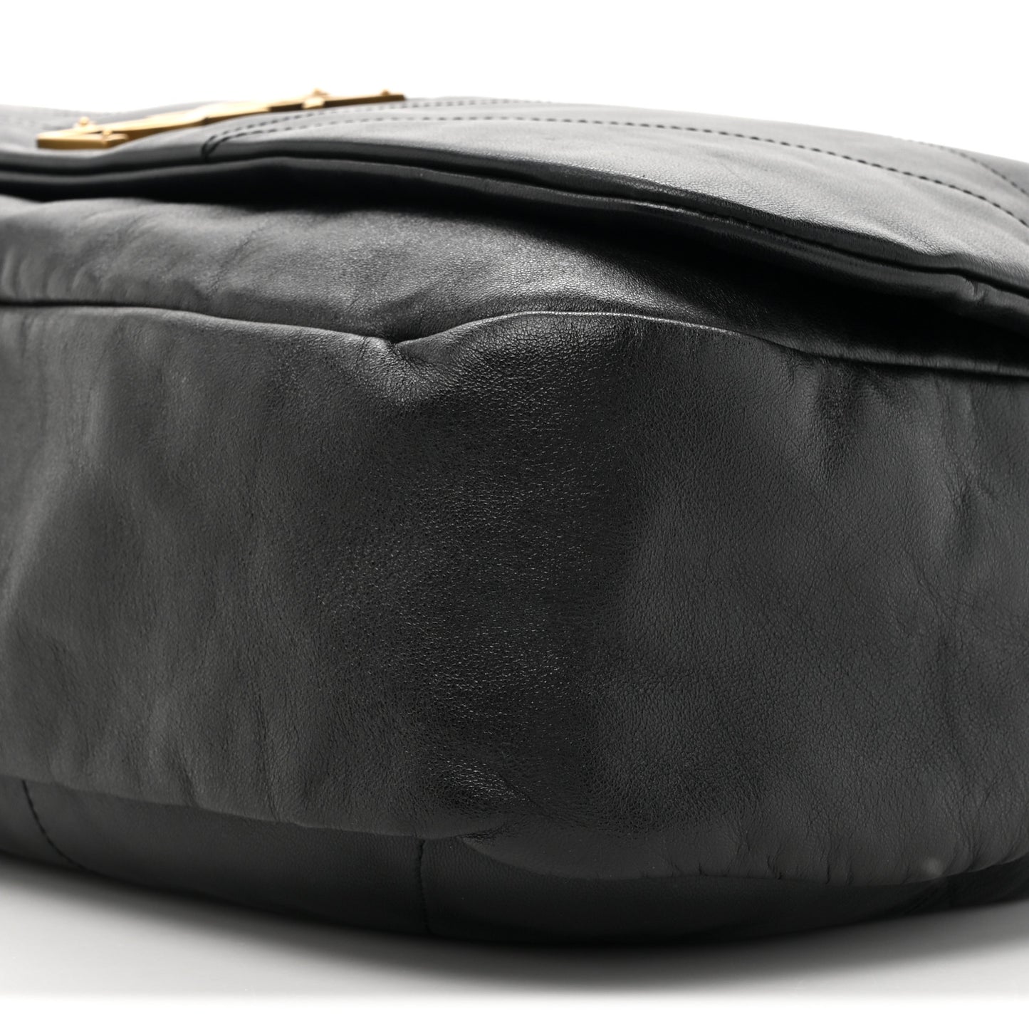 Lambskin Matelasse Monogram Large Jamie 4.3 Black