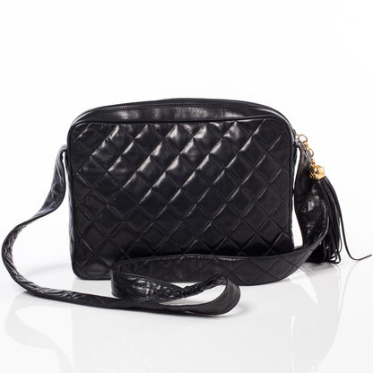 Chanel Lambskin Tassel Camera Case Black 4 of 12