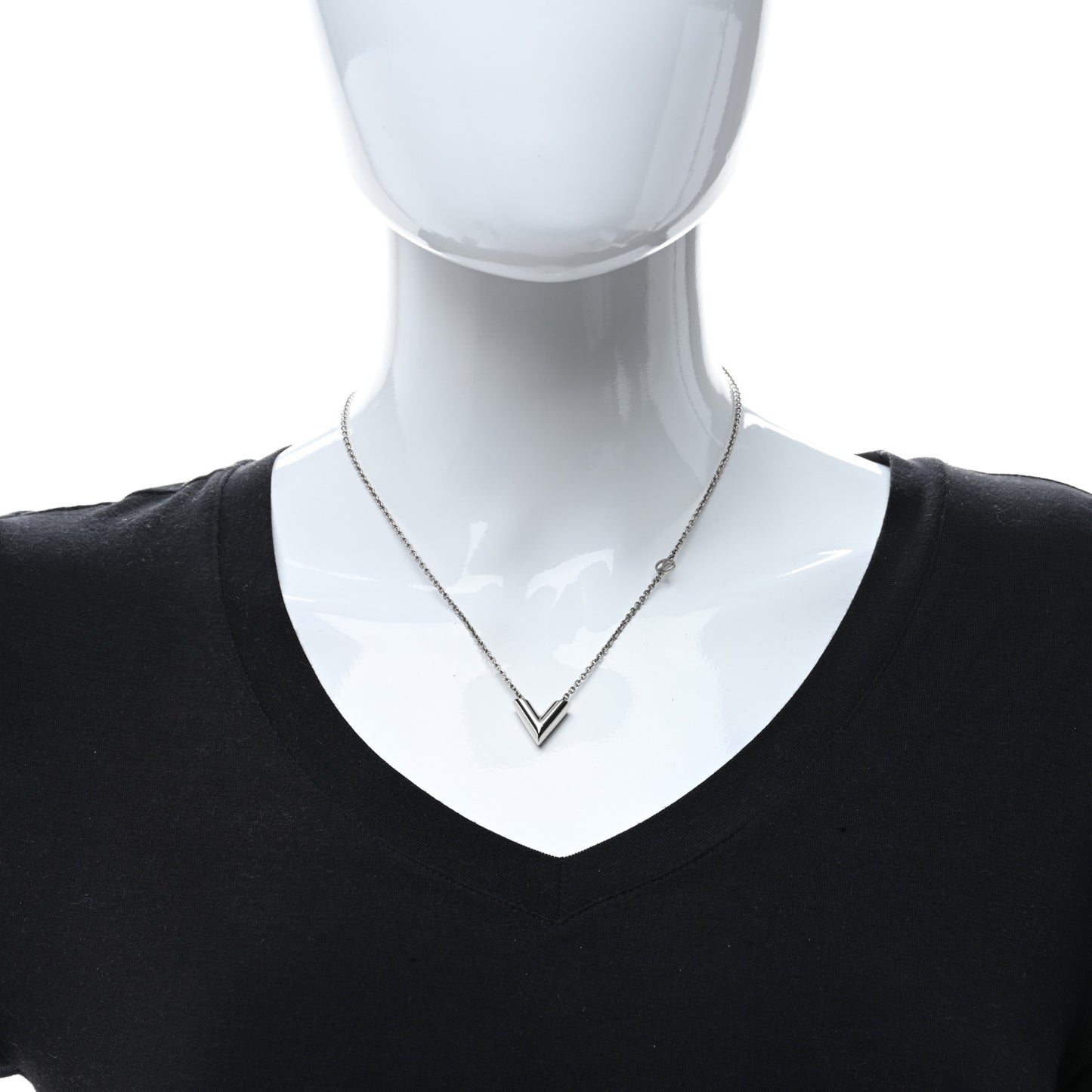 Metal Essential V Supple Necklace Silver
