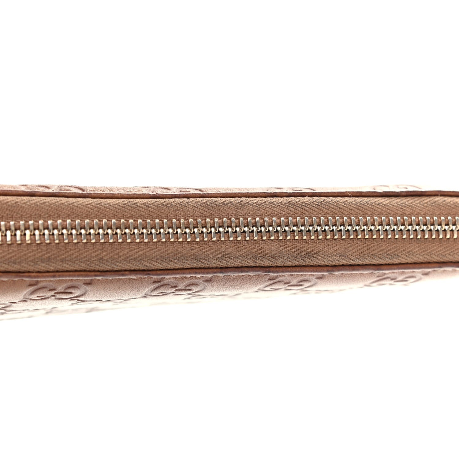 Gucci Guccissima Bamboo Tassel Zip Around Wallet Natural Brown 8 of 10