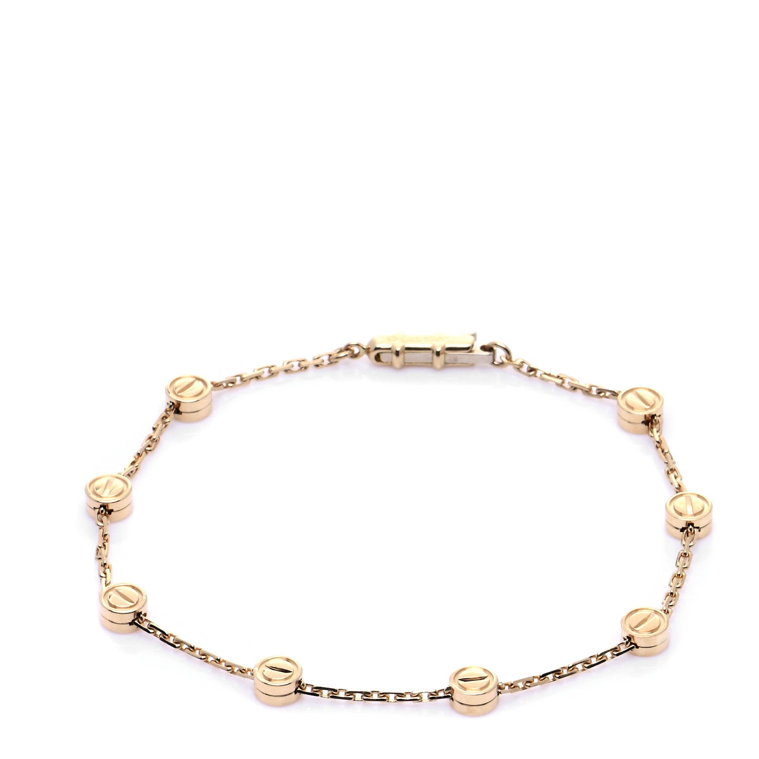 Cartier 18K Yellow Gold LOVE Station Bracelet 1 of 10