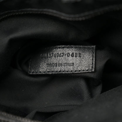 Saint Laurent Calfskin Y Quilted Monogram Monochrome Large Loulou Chain Satchel Black 7 of 13