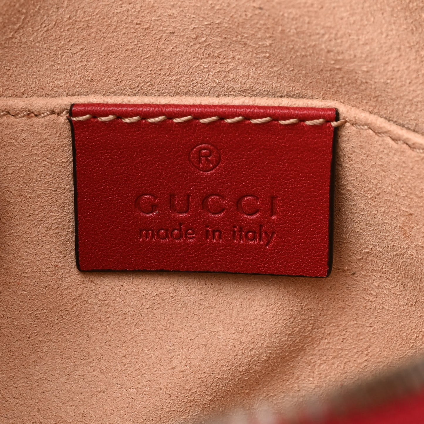Calfskin Matelasse GG Marmont Belt Bag 85 34 Hibiscus Red