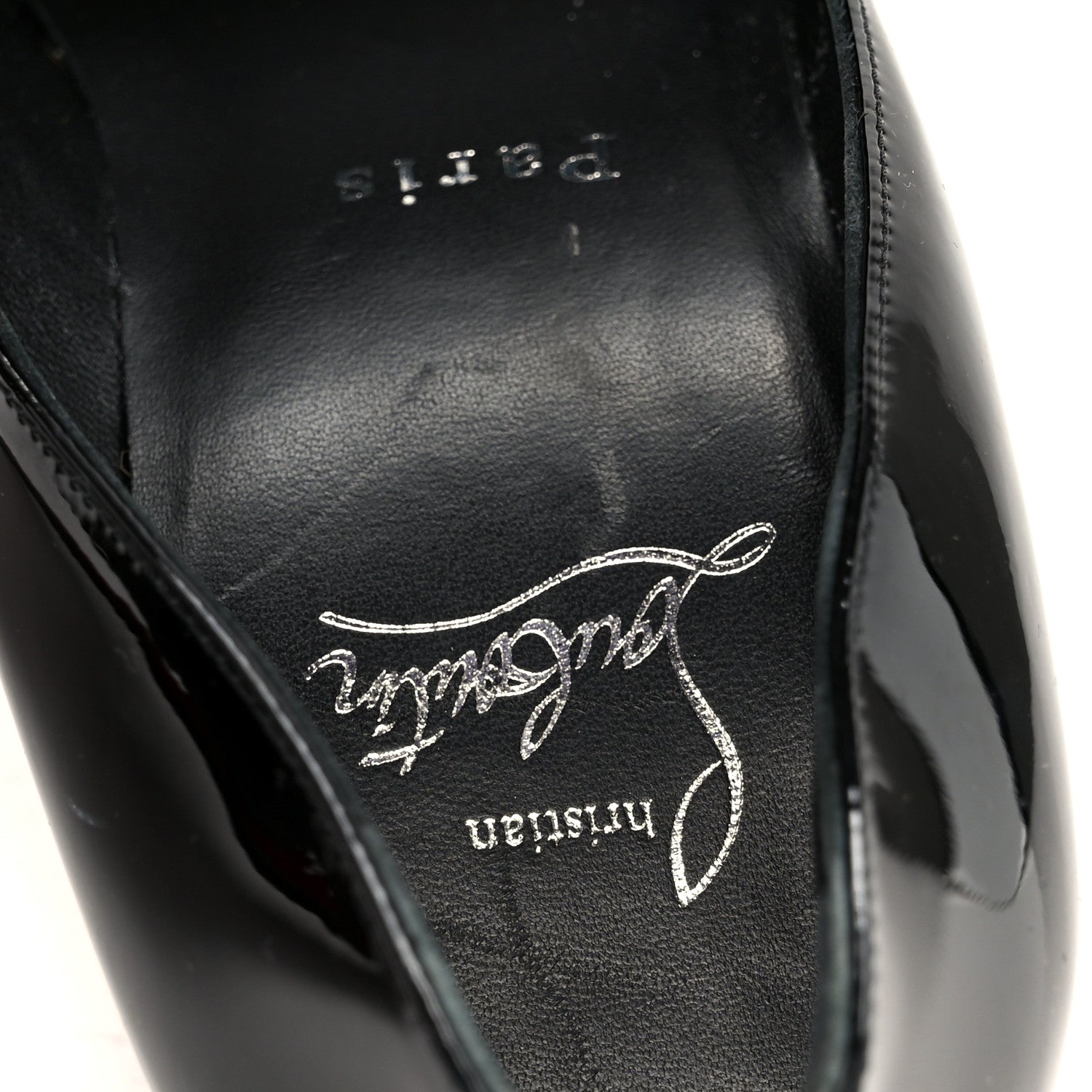 Christian Louboutin Patent Miss Z 100 Pumps 38 Black 37.5 Black 7 of 8