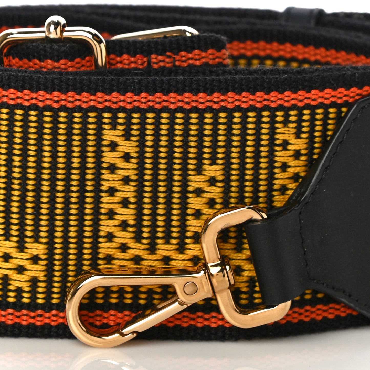 Cannete Ribbon Poly Vitello Century Logo Adjustable Strap You Giallo Black