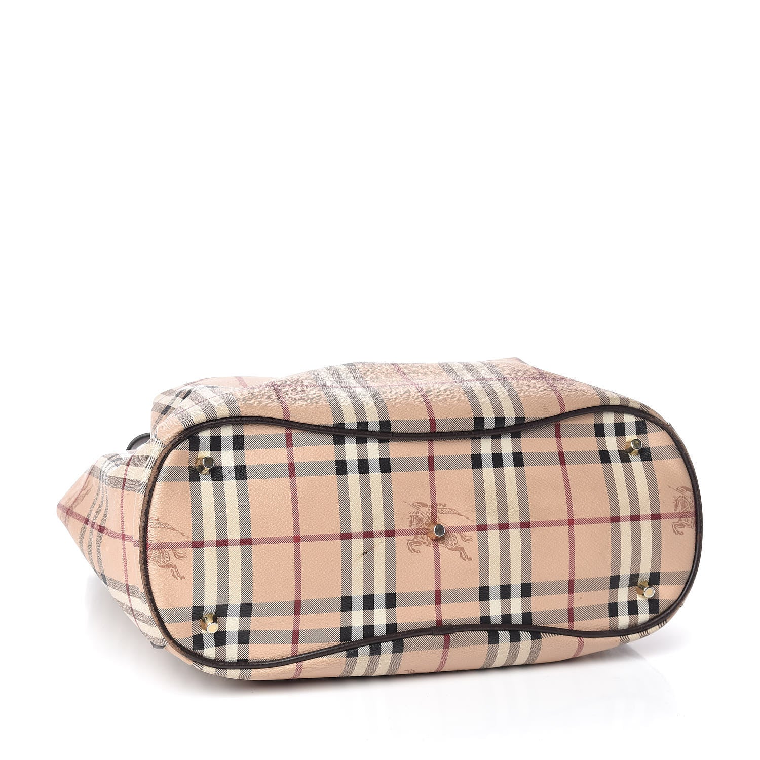 Burberry Haymarket Check Medium Walden Belted Hobo Chocolate 4 of 13