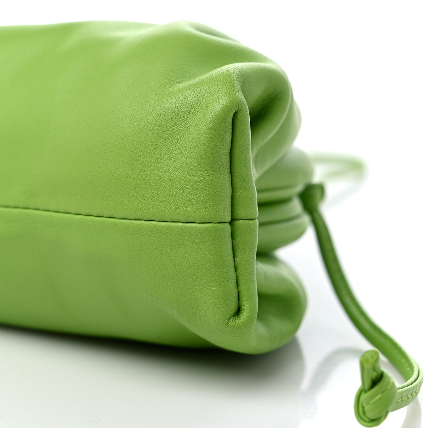 Butter Calfskin The Mini Pouch Acid Green