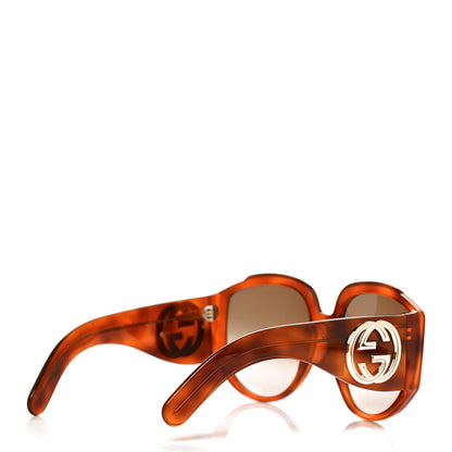 Gucci Acetate Oversized Interlocking GGG0151S Sunglasses Tortoise 4 of 8