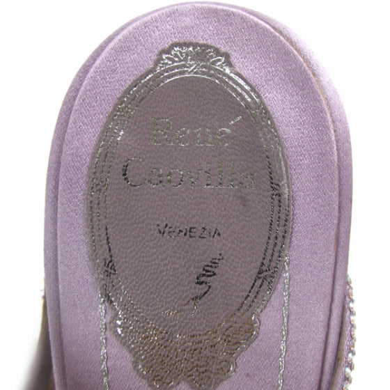 FASHIONPHILE RENECAOVILLASatinCrystalBowHeels40 6 of 6