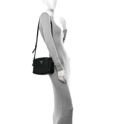 Prada Vitello Daino Soft Camera Crossbody Black 2 of 11