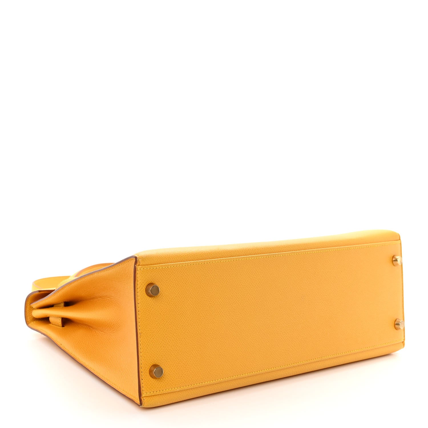Hermes Courchevel Kelly Sellier 32 Jaune 4 of 12
