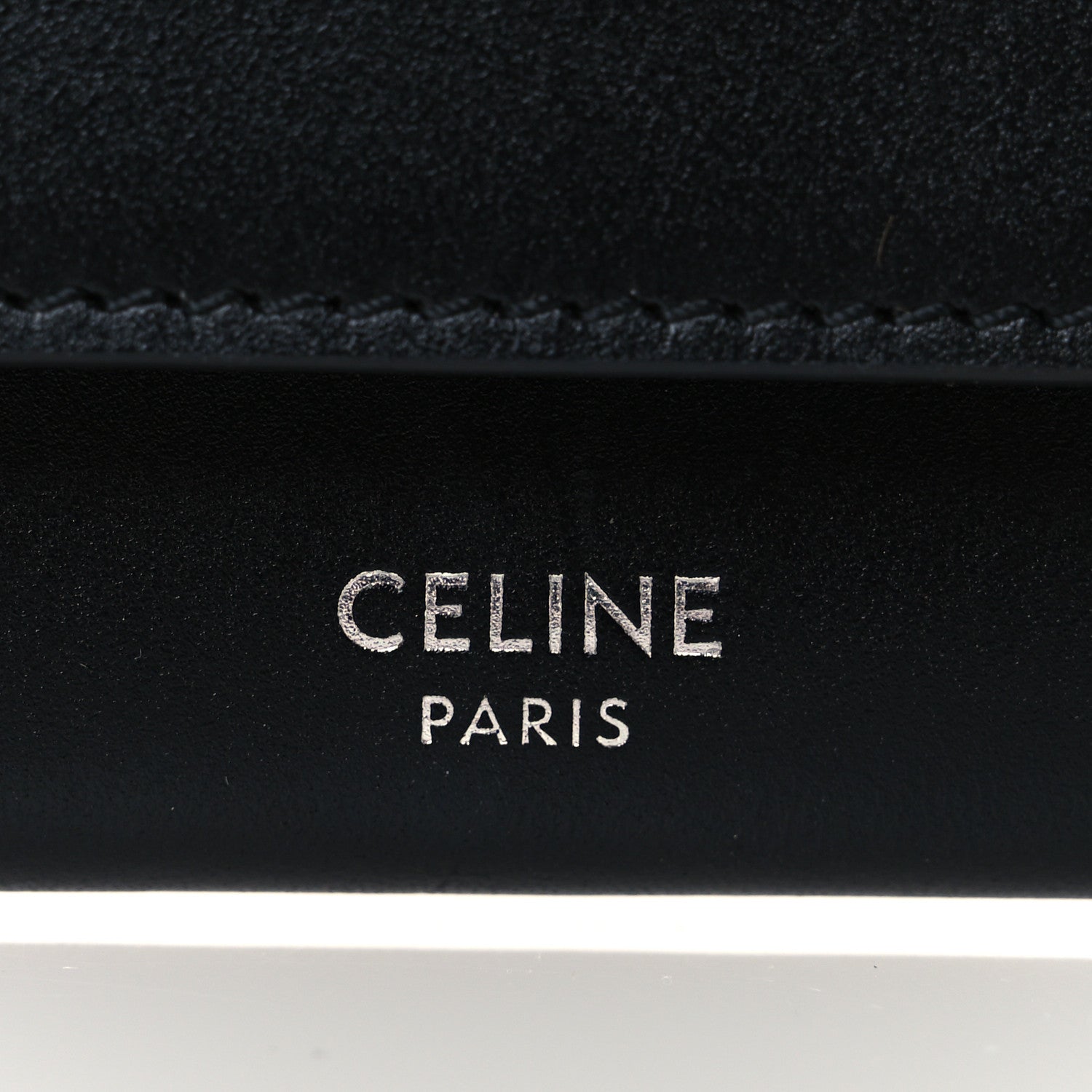 Celine Smooth Calfskin Biker Wallet On Chain Black 6 of 8