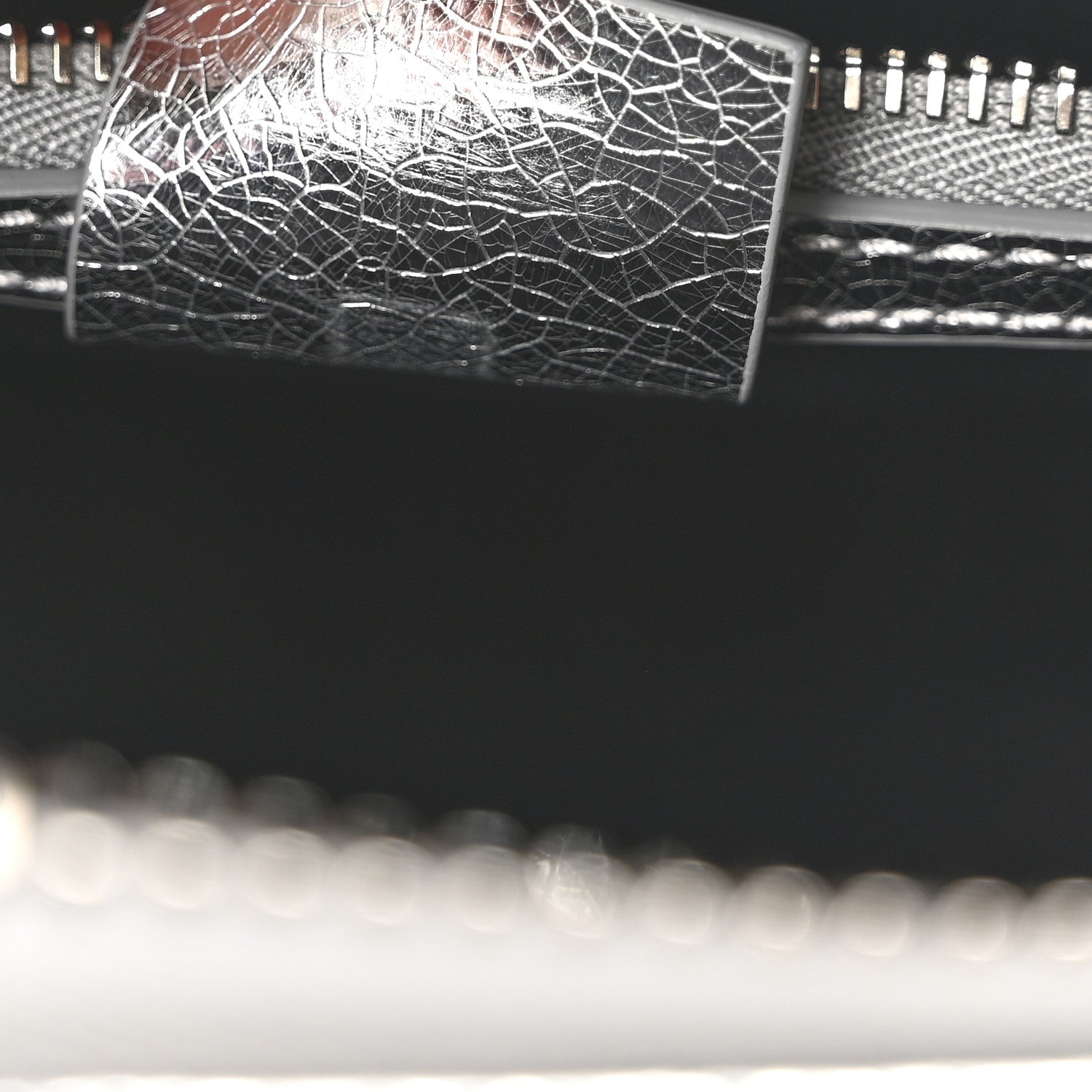 Givenchy Metallic Sugar Goatskin Mini Antigona Silver 7 of 10