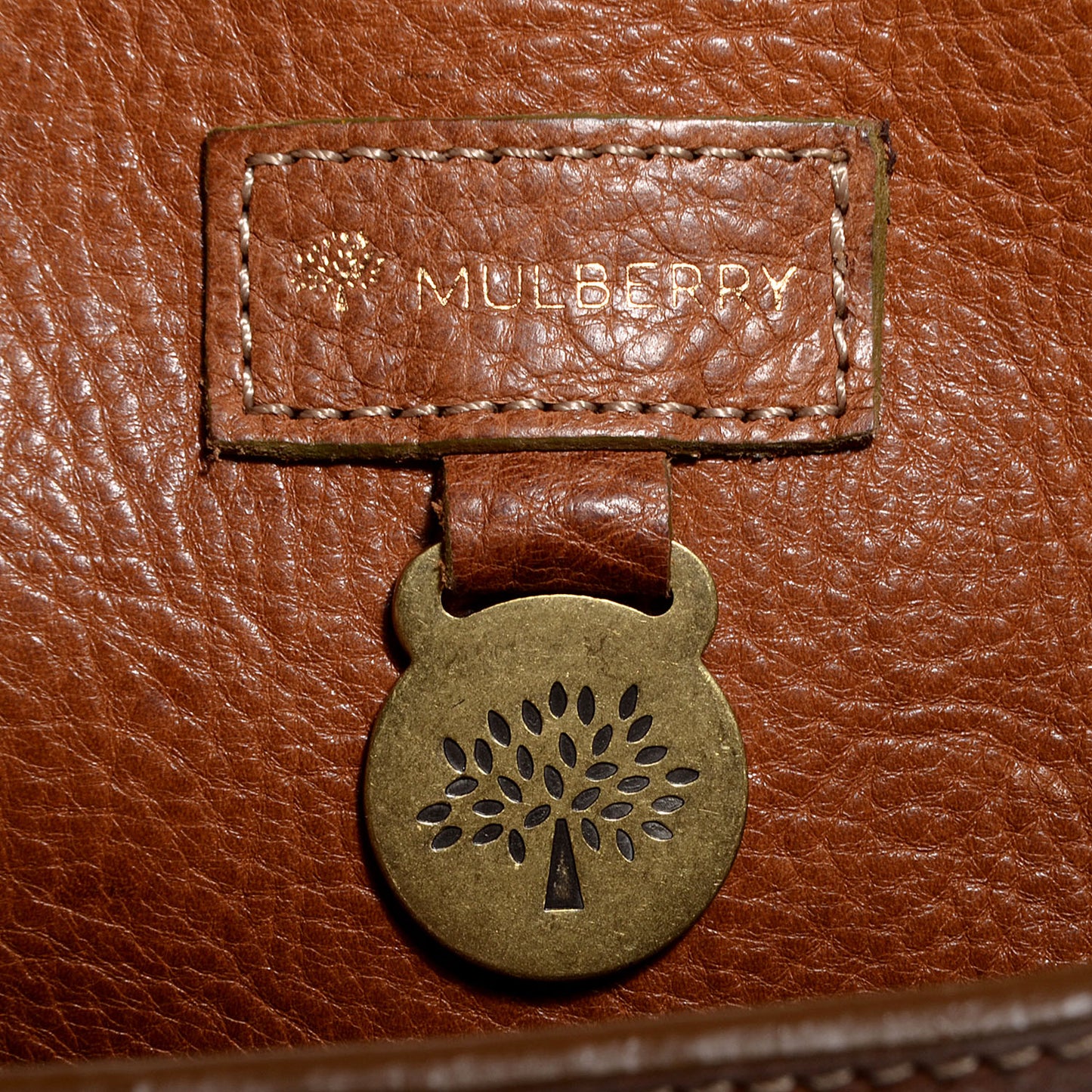 Grained Calfskin Tooled Darwin Bayswater Oak