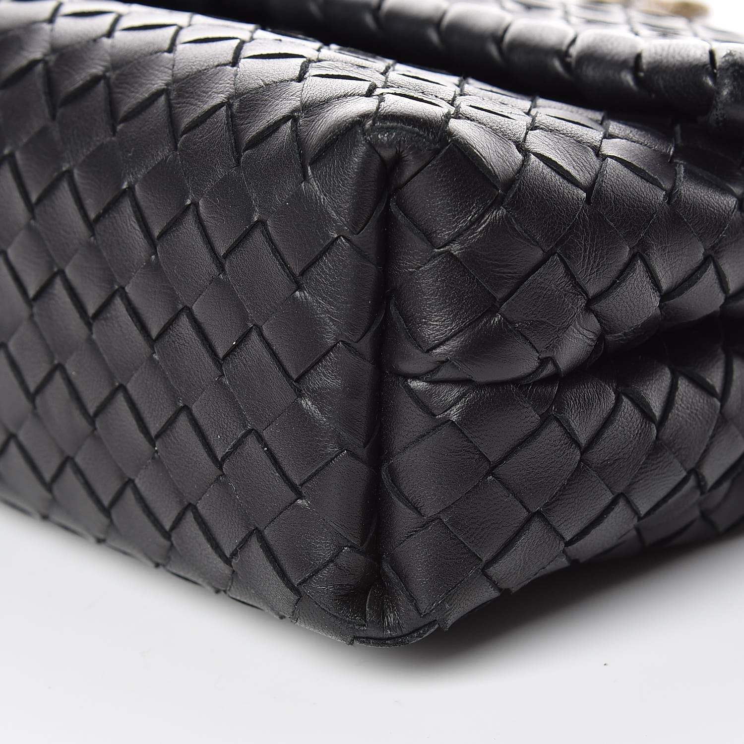 Bottega Veneta Nappa Intrecciato Baby Olimpia Shoulder Bag Black 9 of 10