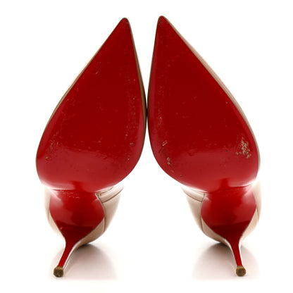 Christian Louboutin Patent So Kate 120 Pumps 39.5 Nude 6 of 9