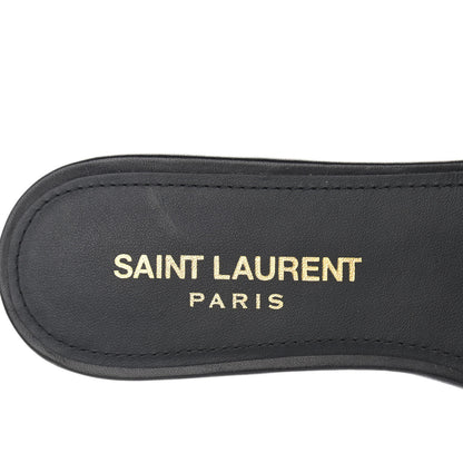Saint Laurent Calfskin Nu Pied 05 Slide Sandals 35 Black 6 of 10