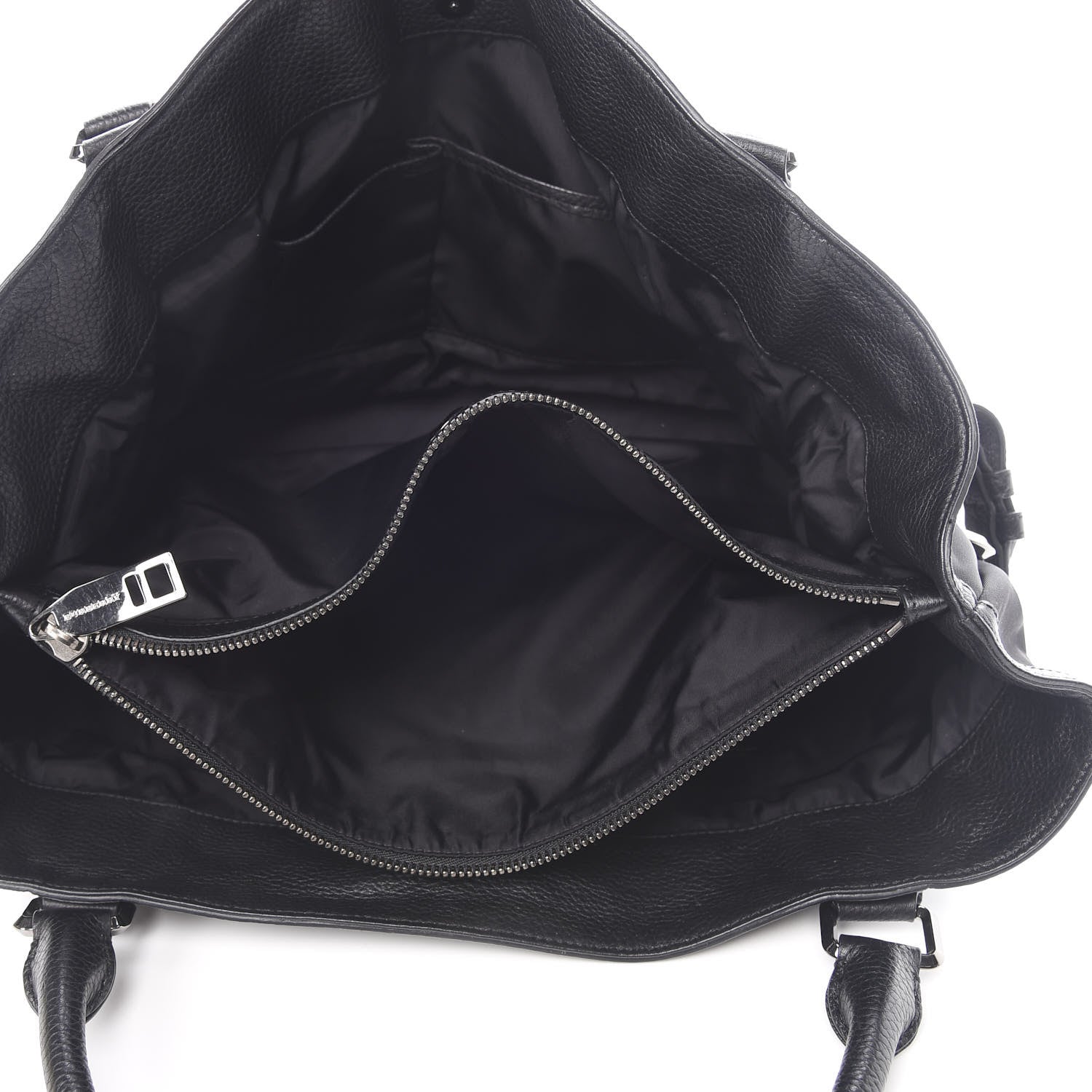 Burberry Nylon Calfskin Tote Black 5 of 13