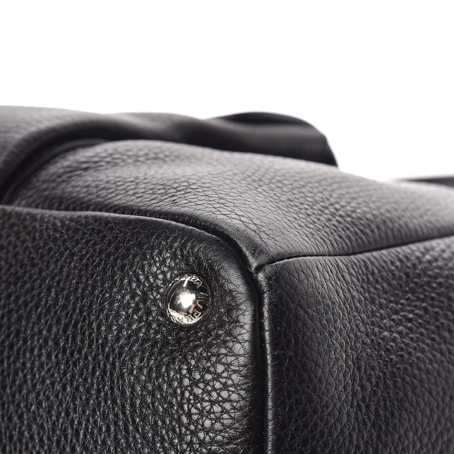 Vitello Daino Pocket Tote Black
