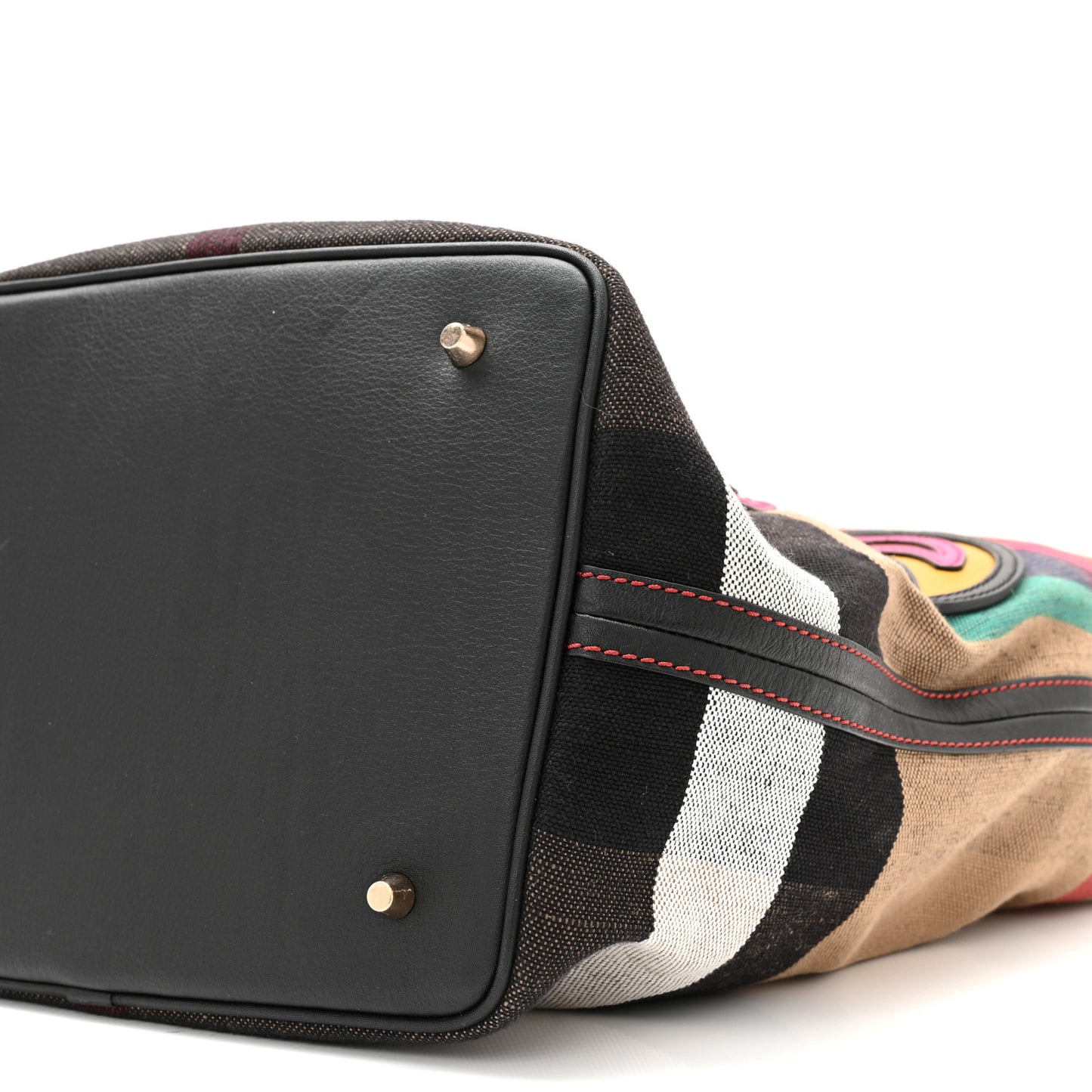 Canvas Mega Check Medium Ashby Pop Elements Hobo Black