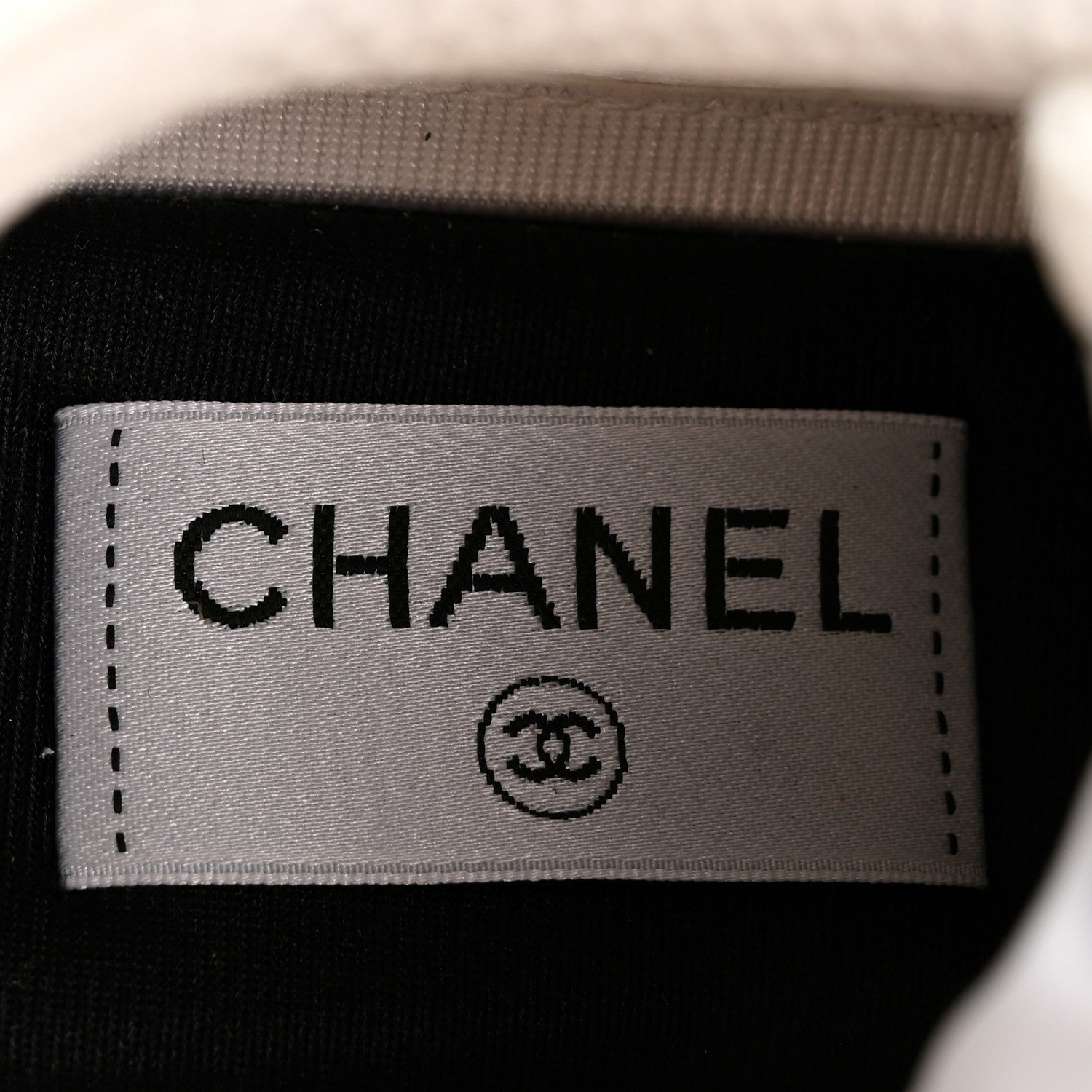 Chanel Fabric Laminated Calfskin Stretch CC Womens Sneakers 39.5 White Silver 8 of 11