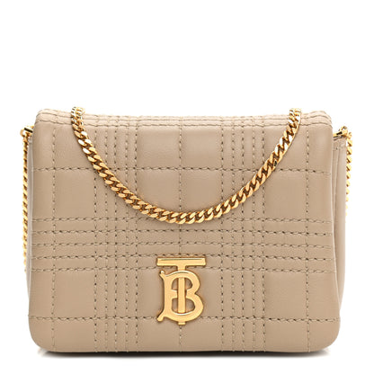 Burberry Lambskin Quilted Mini Lola Bag Honey 1 of 8