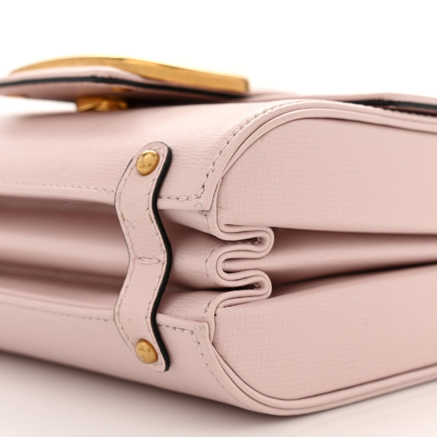 Valentino Garavani Textured Calfskin Stud Sign Shoulder Bag Rose Quartz 9 of 12