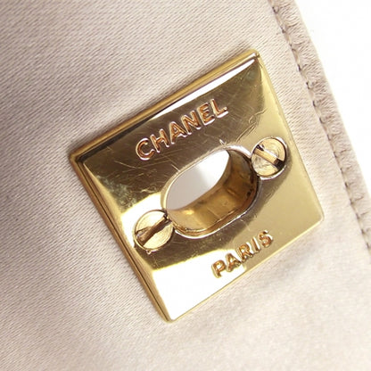 Chanel Satin Quilted Mini Flap Ivory 10 of 12