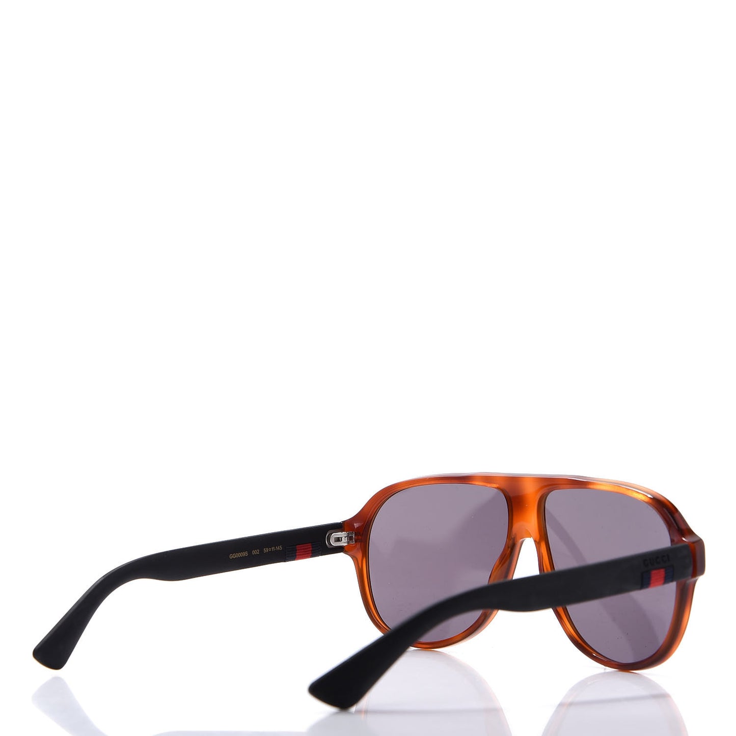 Acetate Aviator Sunglasses GG0009S Brown Blue