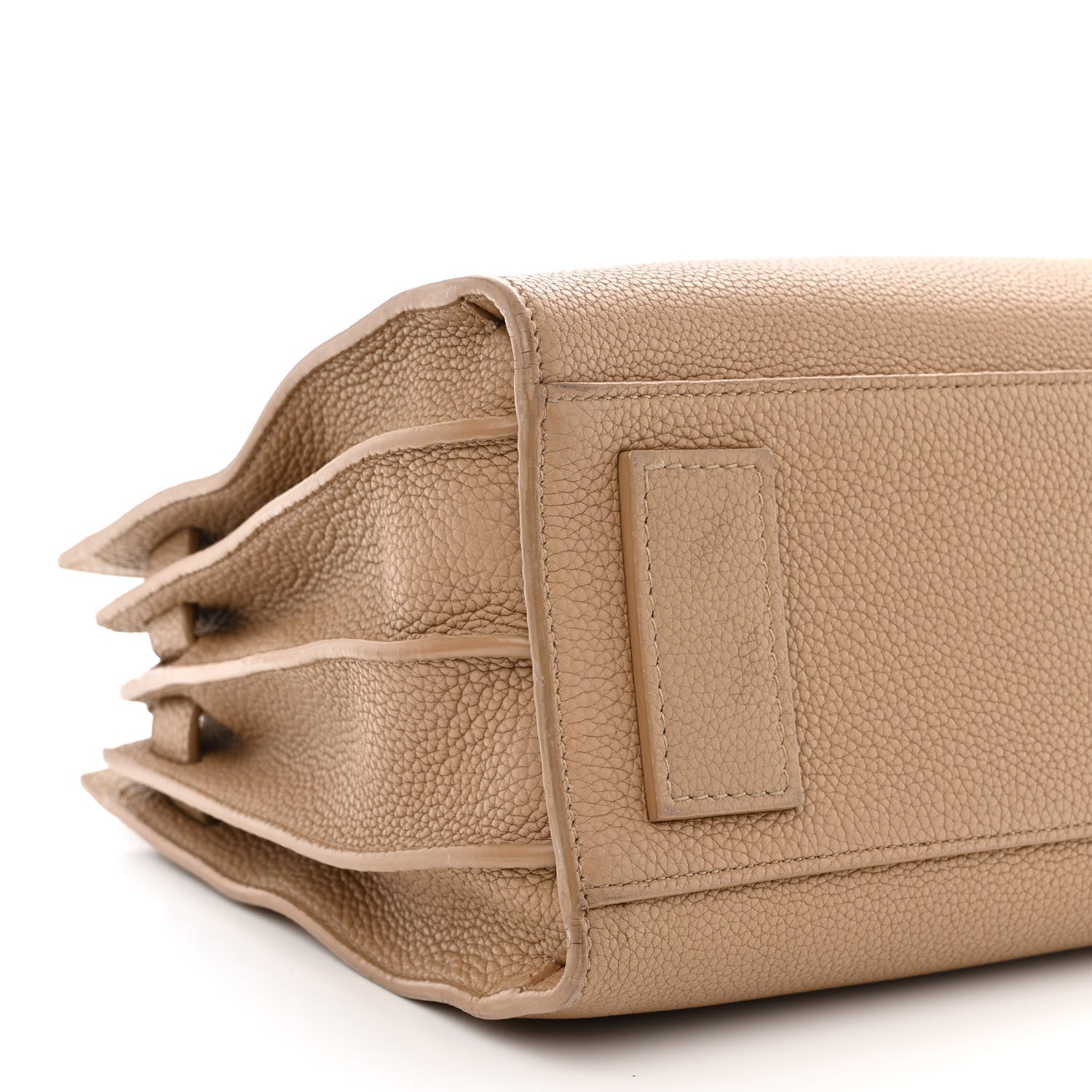 Saint Laurent Grained Calfskin Baby Sac De Jour Souple Dark Beige 10 of 15
