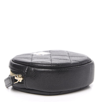 Chanel Caviar Quilted Zip Around Classic Coin Purse Black 4 of 8