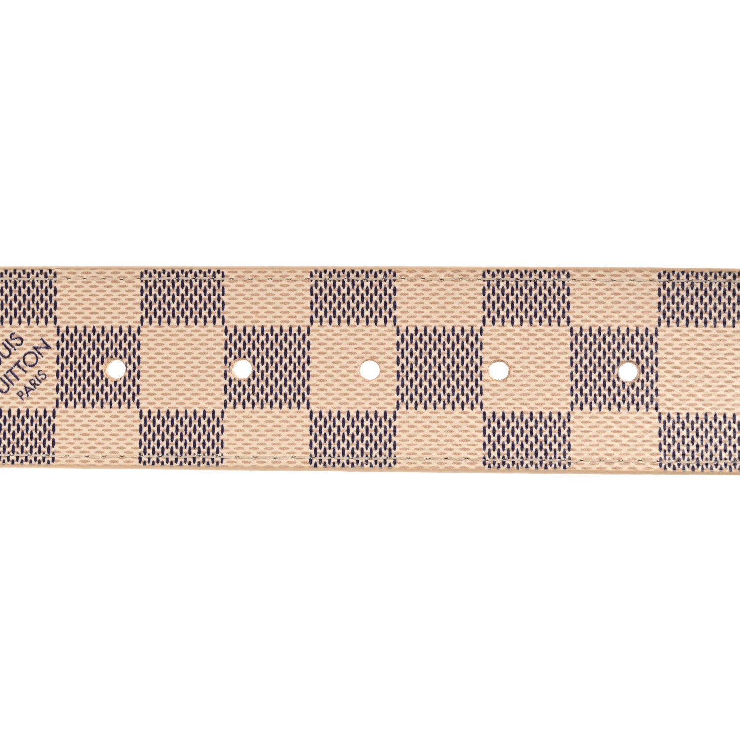 Louis Vuitton Damier Azur LV Initiales Belt 80 32 3 of 7