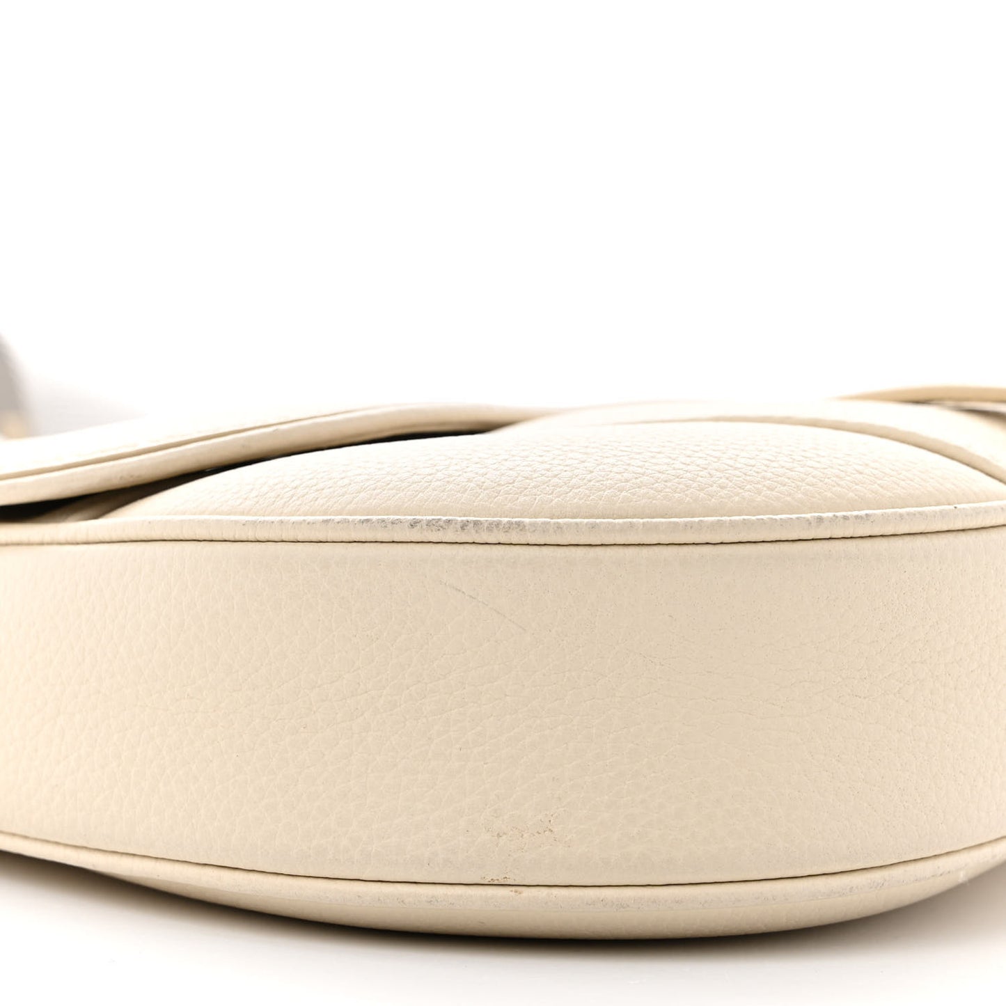 Grained Calfskin Mens Saddle Bag Latte