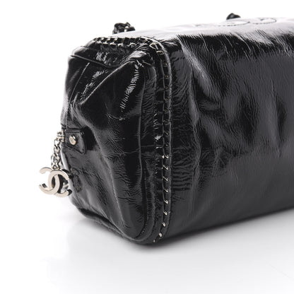 Chanel Patent Medium Luxe Ligne Bowler Black 8 of 9