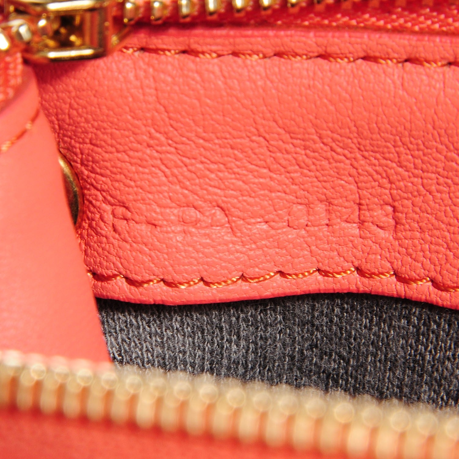 Celine Lambskin Small Trio Crossbody Bag Flamingo 7 of 7