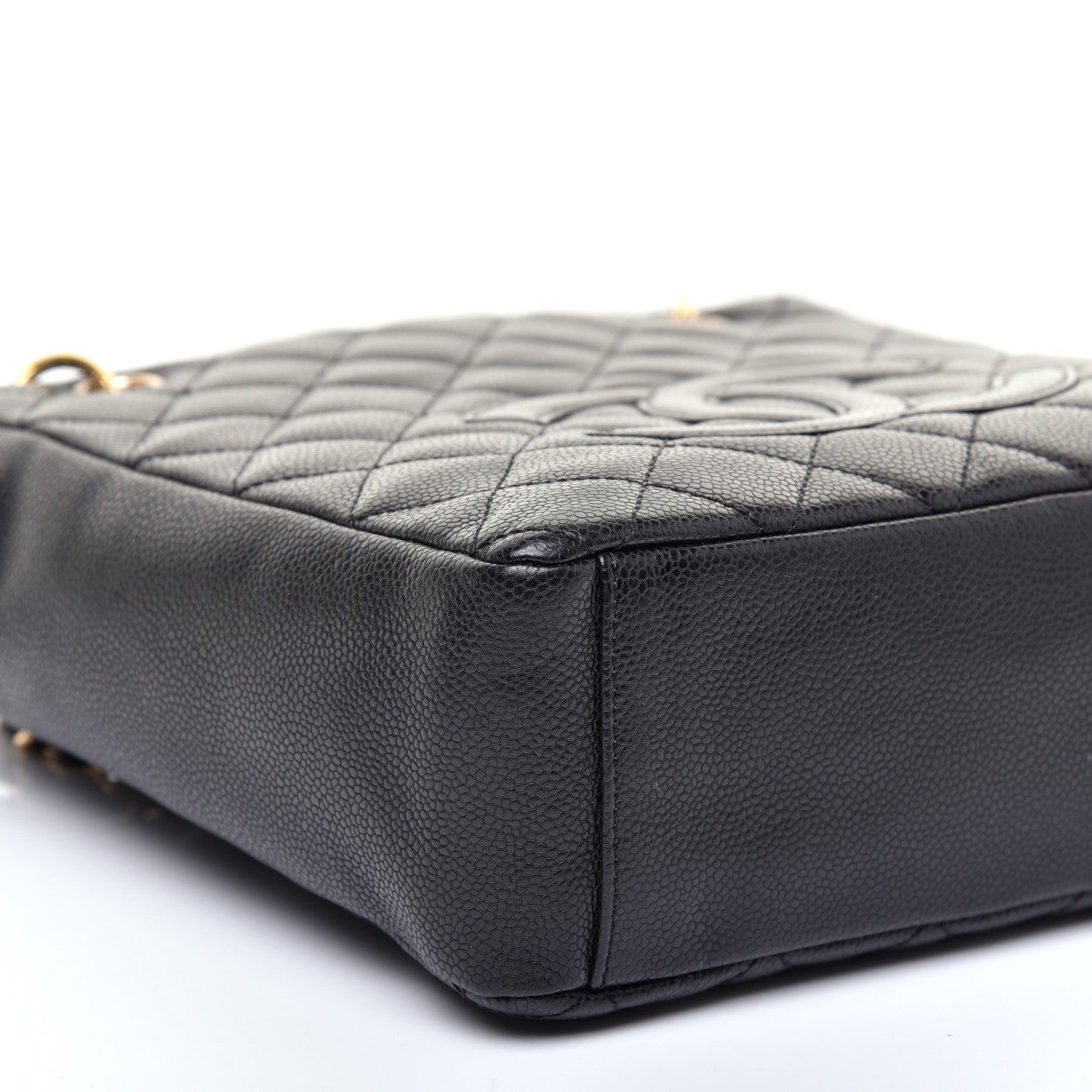 Chanel Caviar Quilted Petit Shopping Tote PST Black 6 of 10