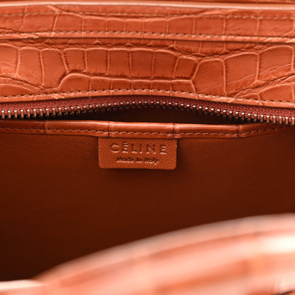 Celine Crocodile Nano Luggage Brown 6 of 11