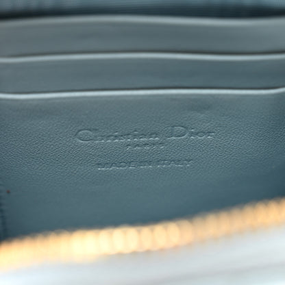 Christian Dior Patent Cannage Lady Dior Phone Holder Cloud Blue 6 of 9